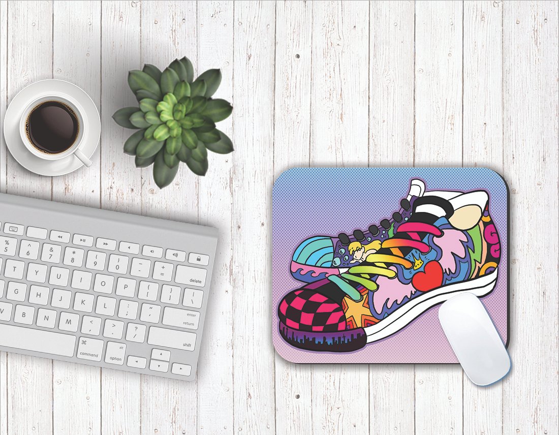 Fantaboy Shoe Art Print Mouse Pad